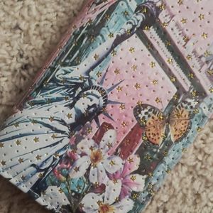 Ny theme wallet clutch